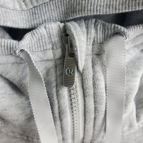 Lululemon Heathered Speckled Fleece Please Pullover Hoodie Size 8 - Picture 5 of 8